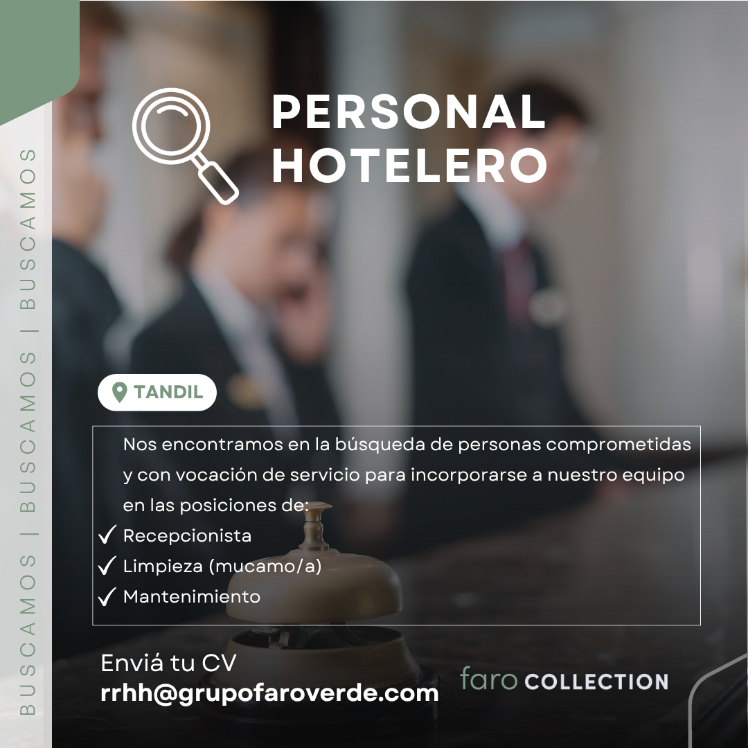Personal de Hotelería - Faro Collection