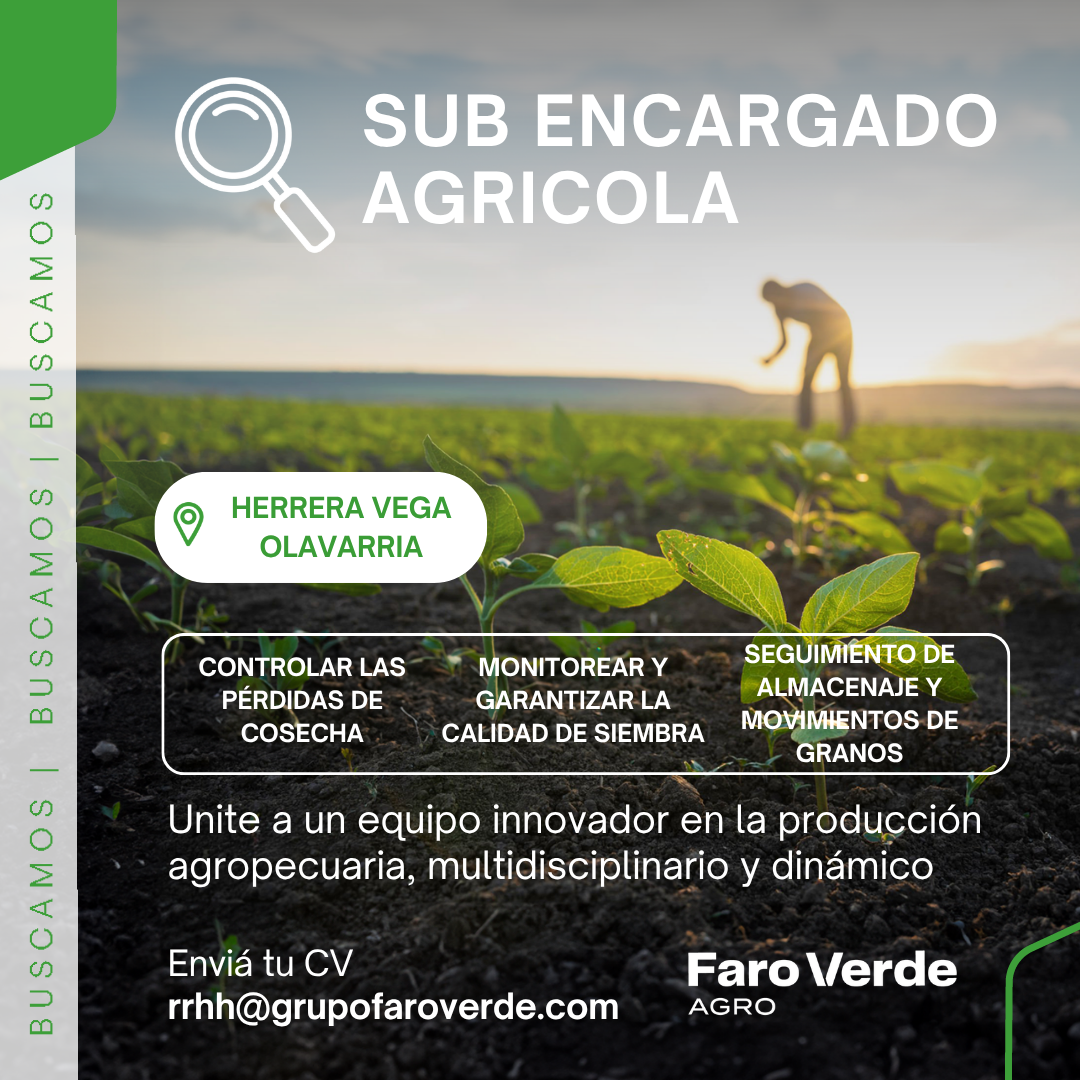 Sub Encargado Agrícola - Herrera Vega/Olavarría