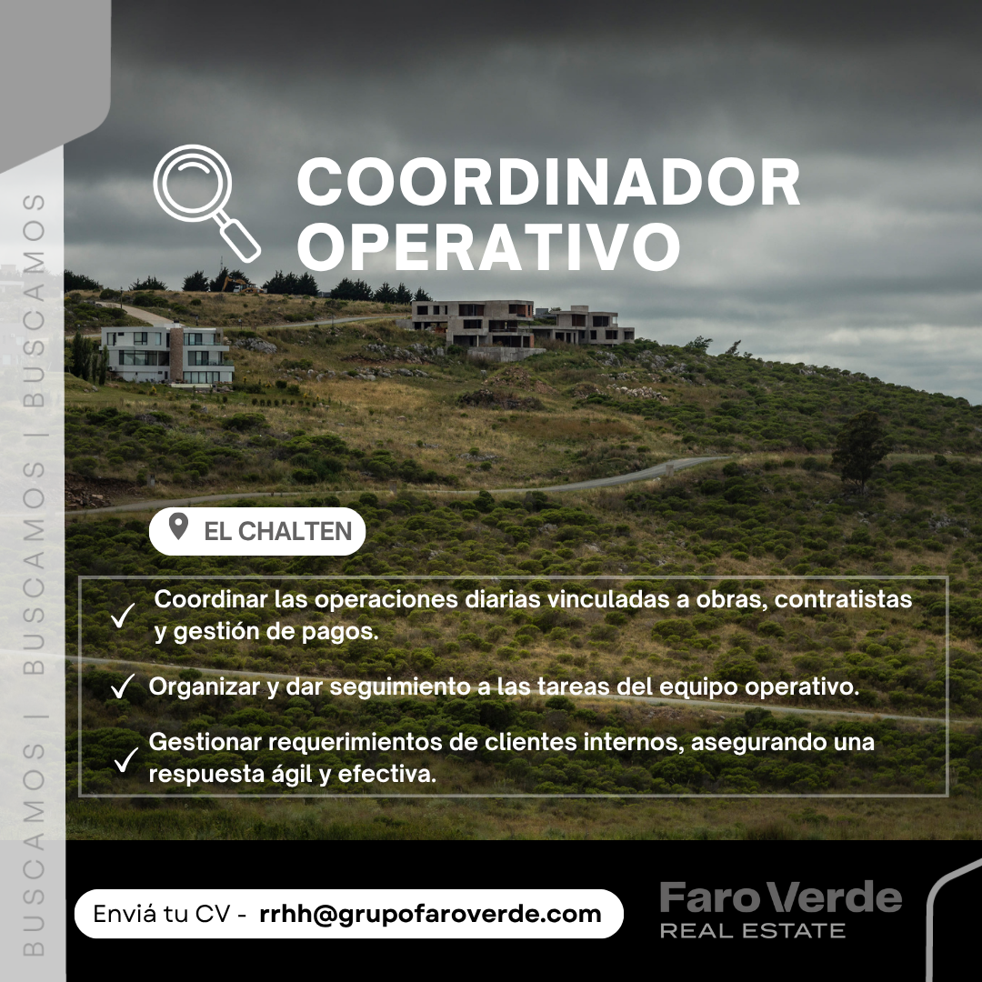 Coordinador Operativo de Real Estate