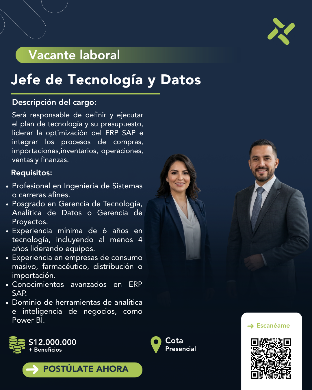 Jefe de Tecnología y Datos