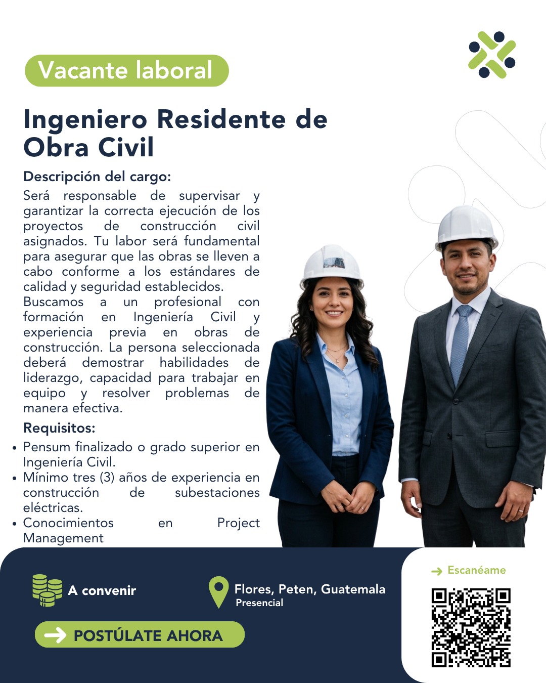 Ingeniero Residente de Obra Civil