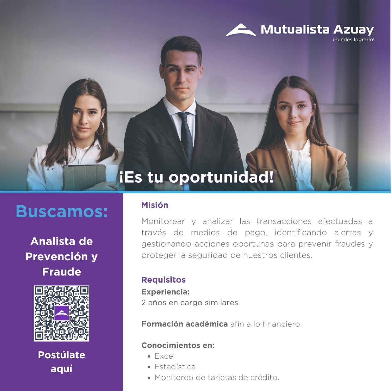 Analista de Prevención y Fraude
